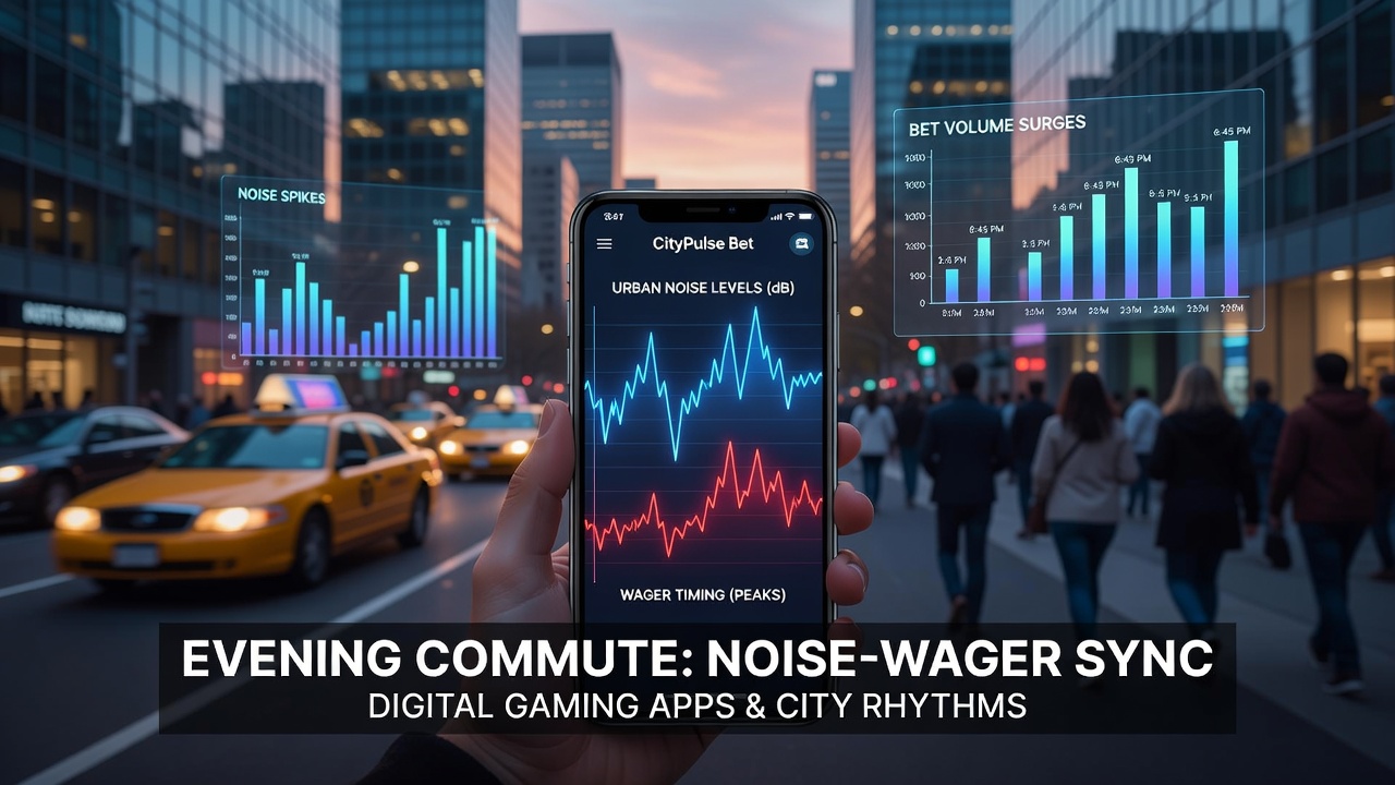 City commuters checking phones during rush hour traffic with visible noise levels