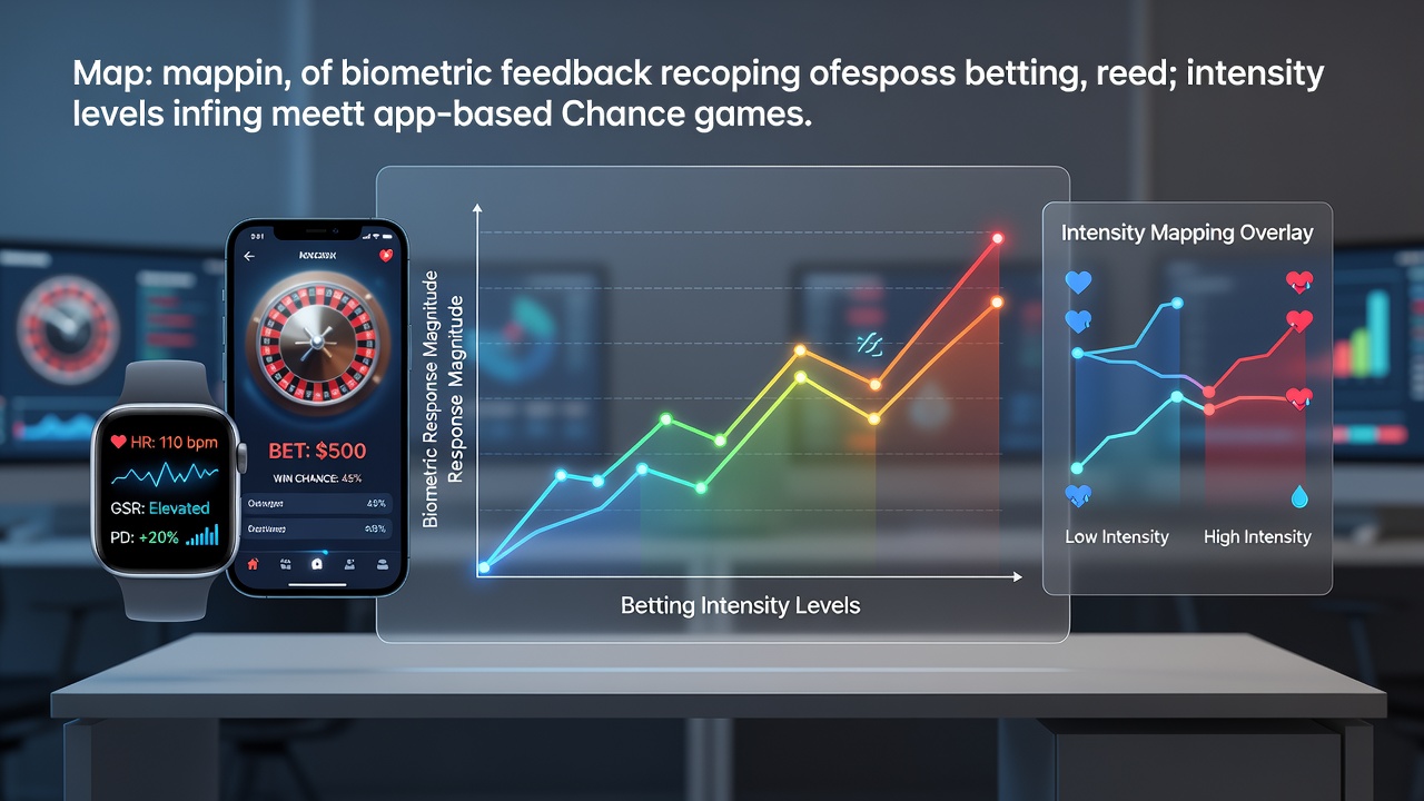 Biometric sensors integrated into mobile devices tracking physiological responses during app-based chance games