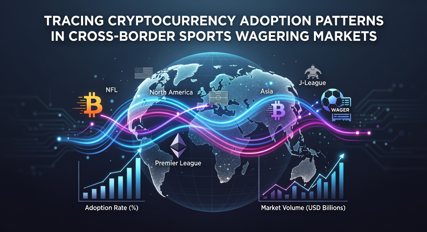 Chart displaying rising cryptocurrency transaction volumes in international sports wagering from 2023 through early 2026